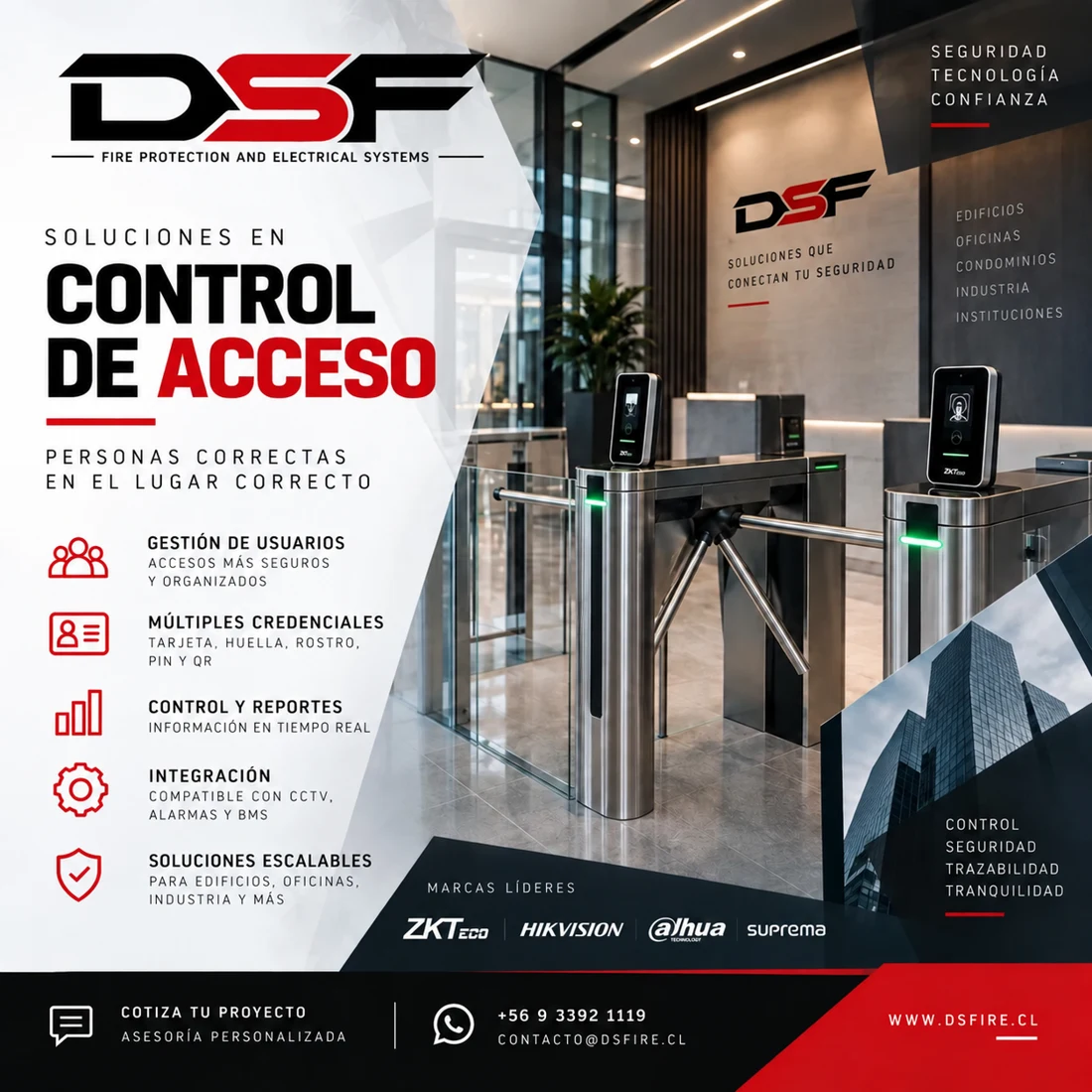 Publicación de DSF: Soluciones en control de acceso